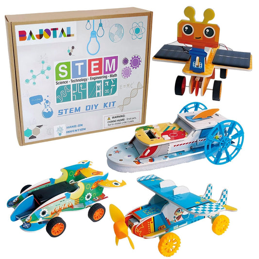 STEM Building Toys for Kids Ages 8-12 | 4-in-1 Science Kit Build DIY Engineering Projects | Educational Toys Gift for Boys & Girls Age 8 9 10 11 12 Year Old