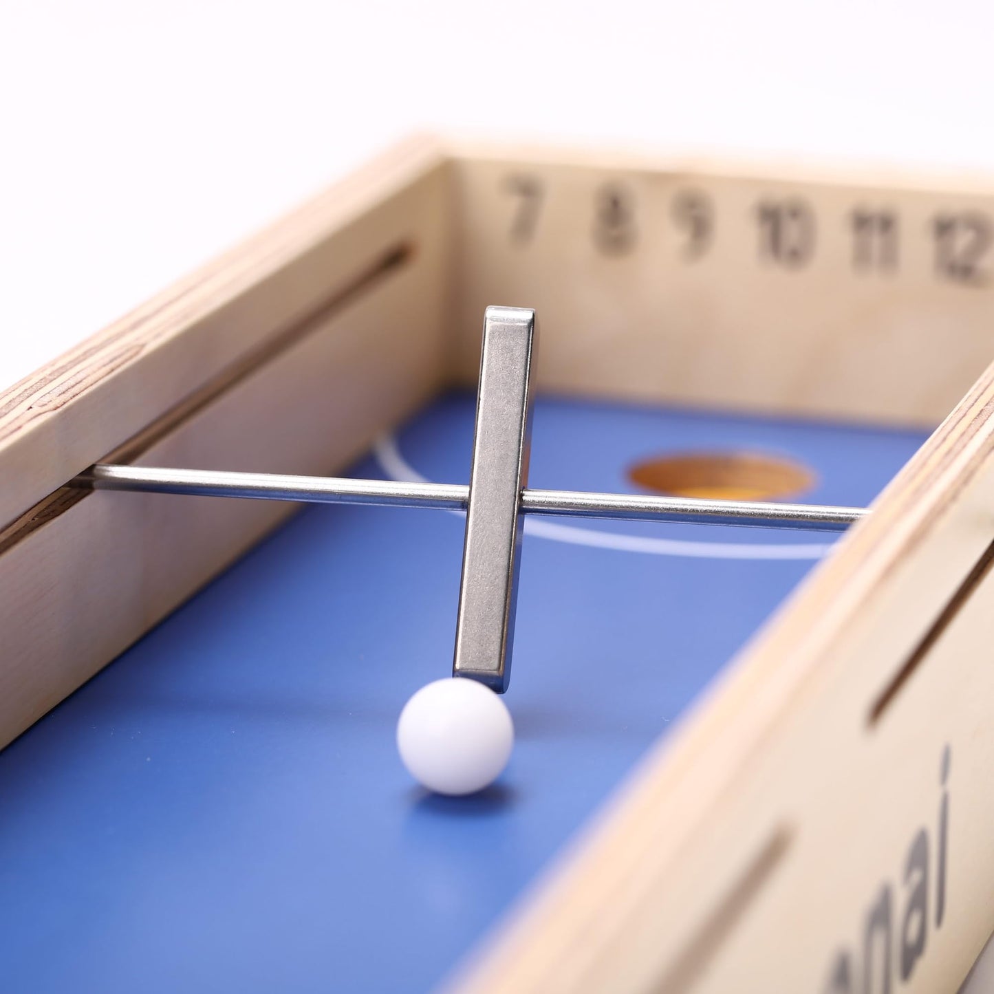 Zesenai Micro Football Reflex Game – Mini Foosball & Air Hockey Tabletop Game, Fast-Action 2 Player Wooden Skill Game for Kids and Adults, Fun Family Night or Friends Party