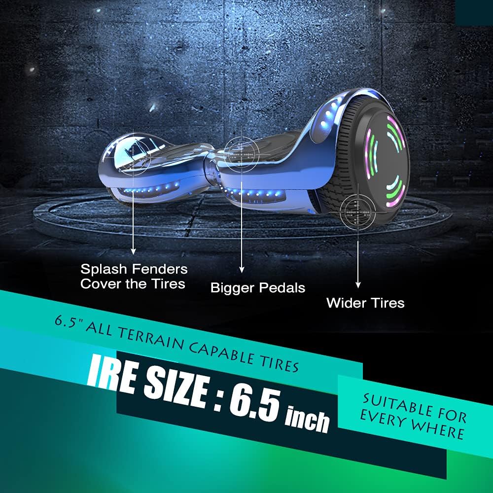 HOVERSTAR hoverboard Certified HS2.01 Bluetooth Flash Wheel with LED Light Self Balancing Wheel Electric Scooter