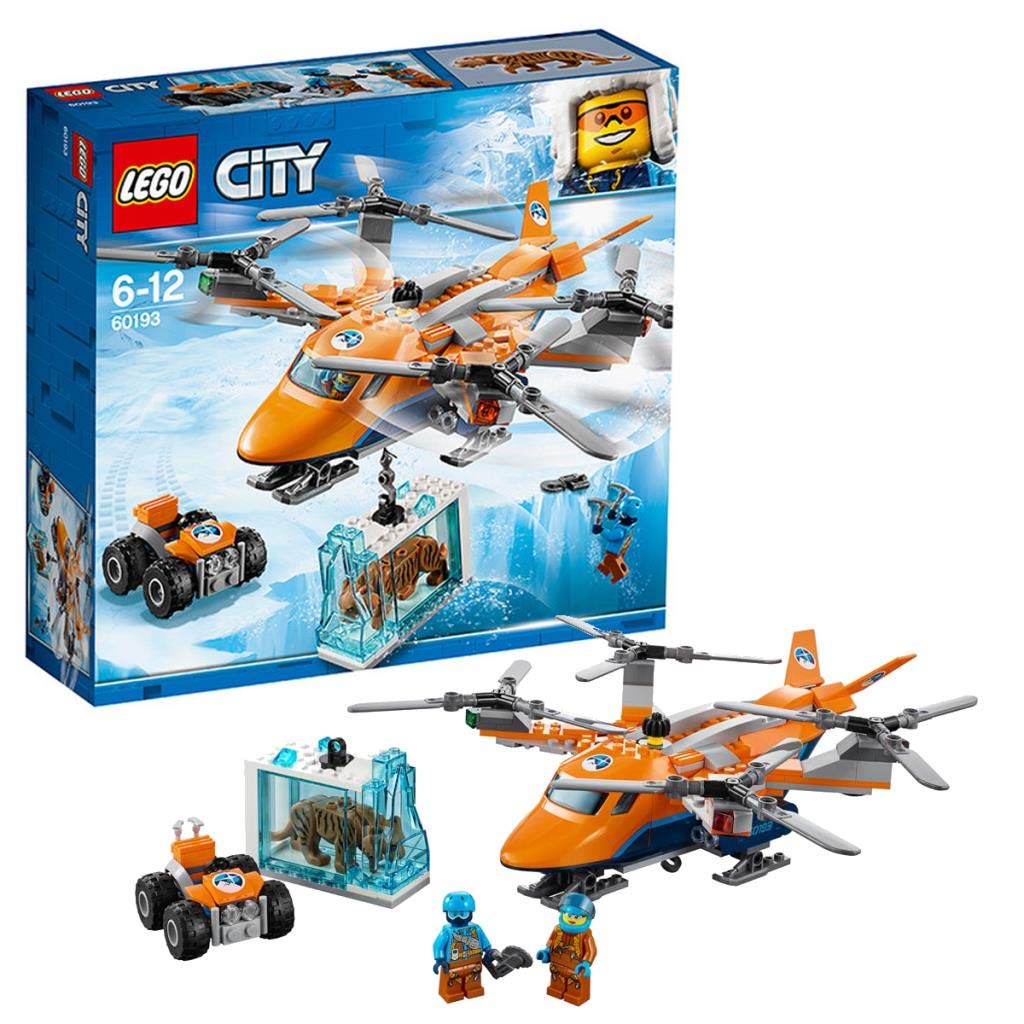 City Arctic Air Transport, Expedition Helicopter Toy, Explorer Quadrocopter, Winter Rescue Adventure Set
