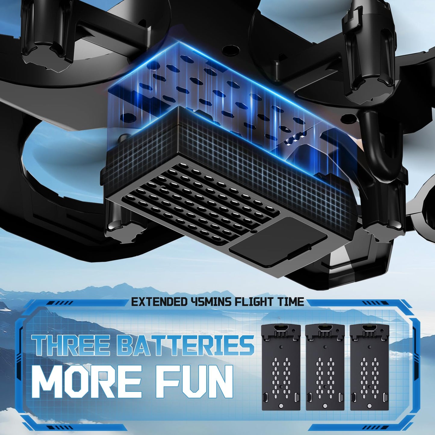 Tubokoro RC Planes with 3 Batteries for Kids Adults, Foam Remote Control Airplane Jet Helicopter Drone Toys for Kids Adults 8-12 12-16, Remote Control Plane Airplane Toys with Led Lights