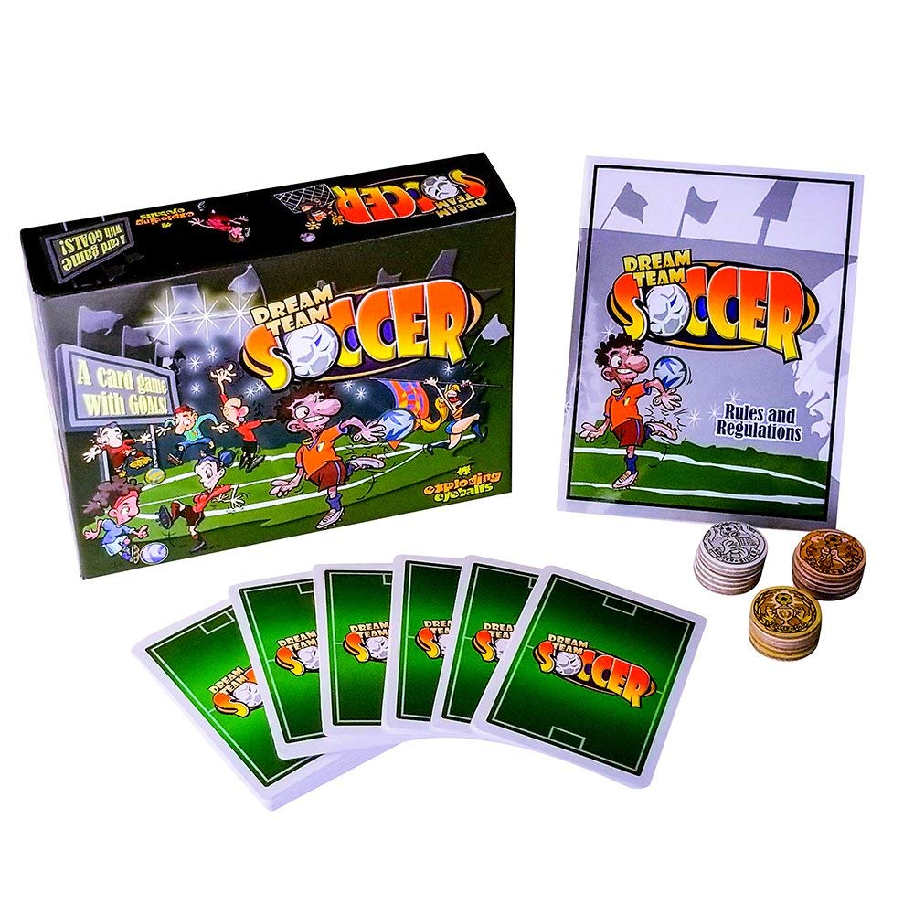 Exploding Eyeballs Dream Team Soccer Card Game | Family Friendly Game for Kids & Adults