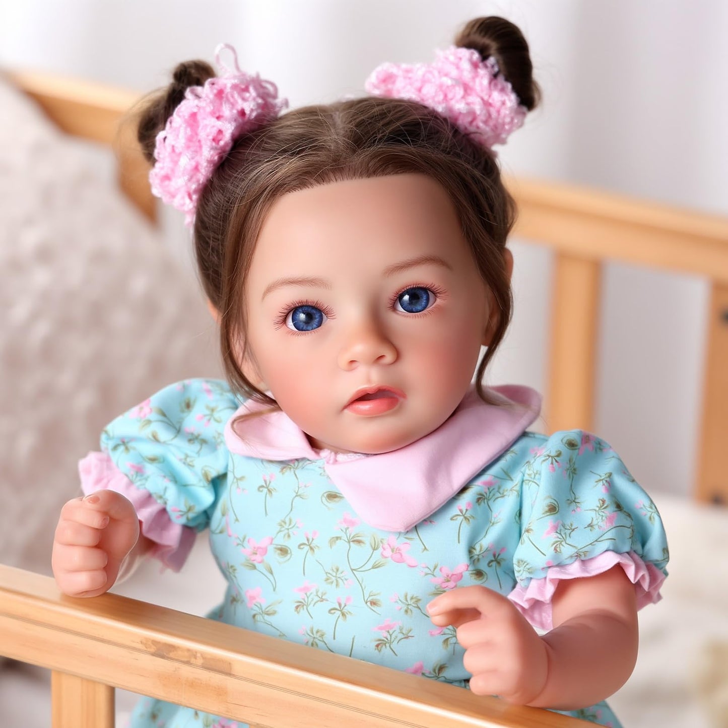 BABESIDE Drink and Wet Reborn Baby Dolls Girl, 20 Inch Lifelike Handmade Soft Vinyl Realistic Doll Can Drink & Pee with Accessories, Gift for Girls Age 3+ Pretend Play & Collection