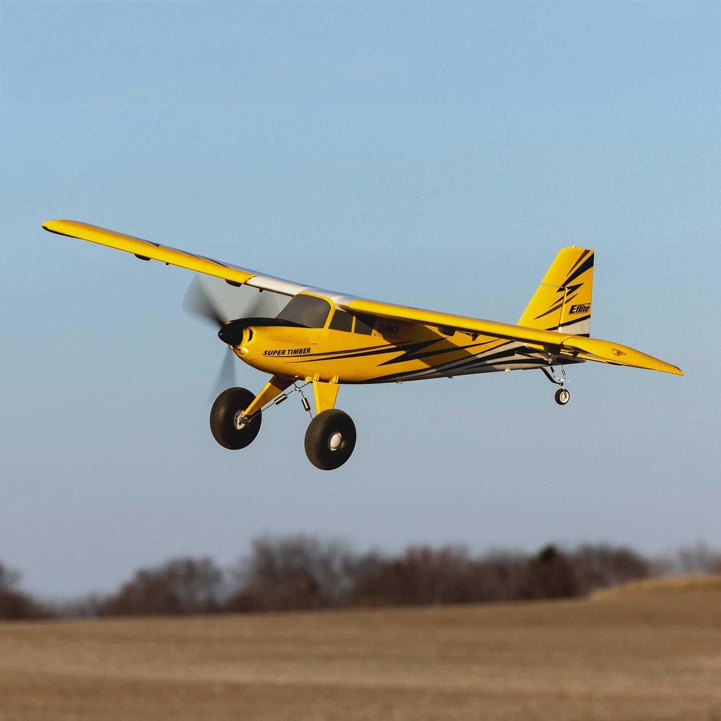 E-flite RC Airplane Super Timber 1.7m BNF Basic Transmitter Battery and Charger Not Included EFL02550