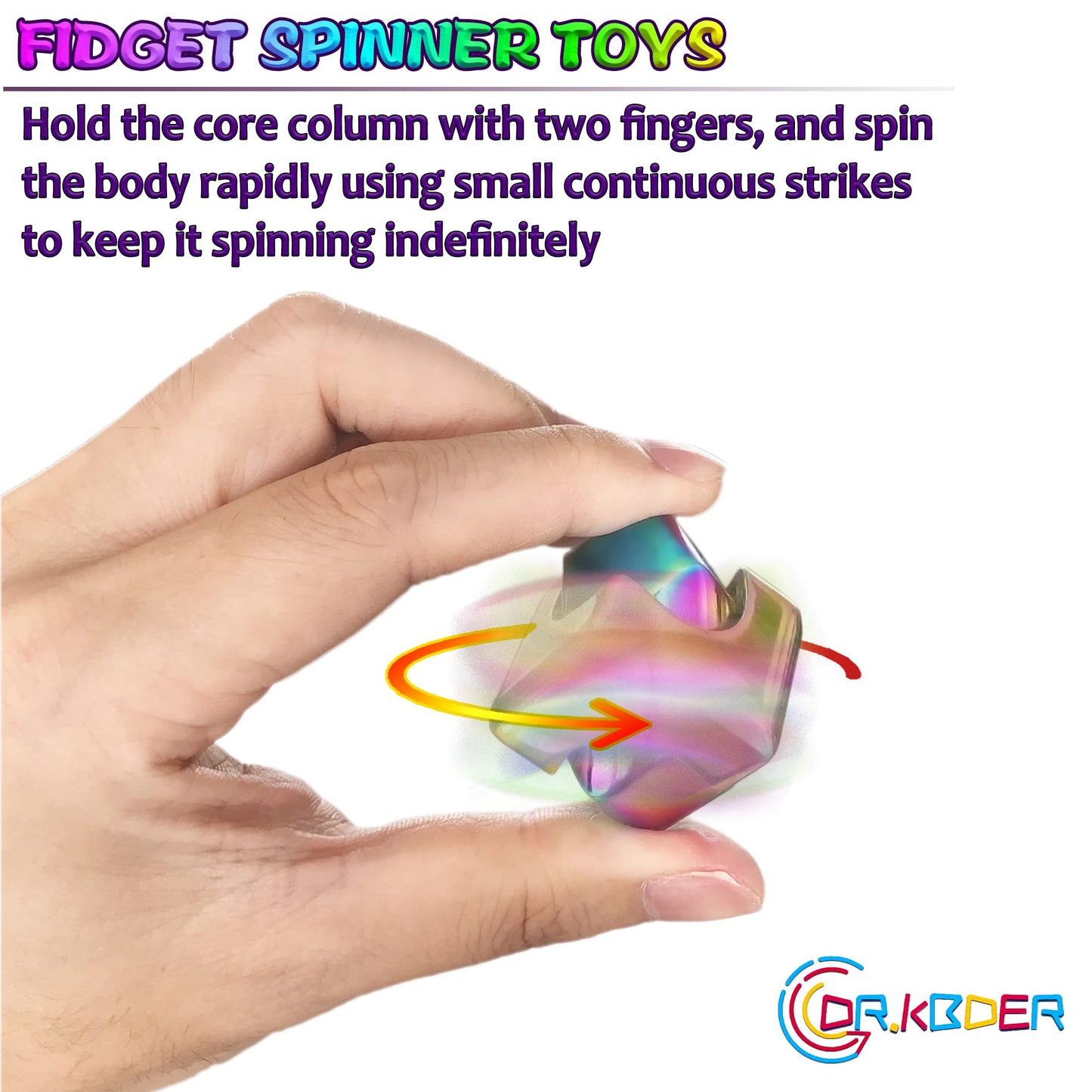 Fidget Spinner Toys Cube Adults, Easter Basket Stuffers for Teens Metal EDC Cool Desk Gadgets Office Toys Small Anxiety Figette Sensory Toy, ADHD Tool Fingears Figet Stress Valentine Gift for Boys