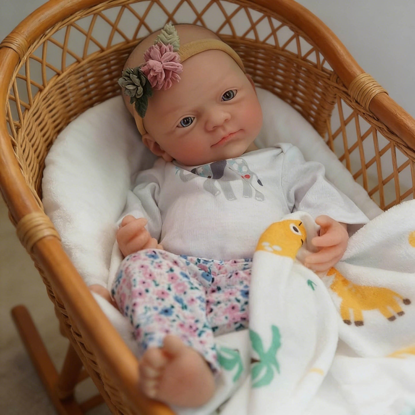 Mire & Mire Reborn Baby Dolls 12" Girl Full Body Silicone Baby Doll -Newborn that Look Open Eyes Baby Dolls