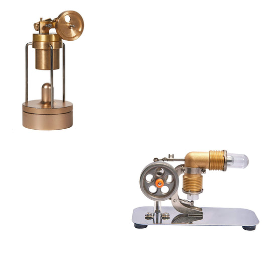 Sunnytech Mini Hot Air Stirling Engine Mini Hot Live Steam Model Education Toy HA001-BJ001