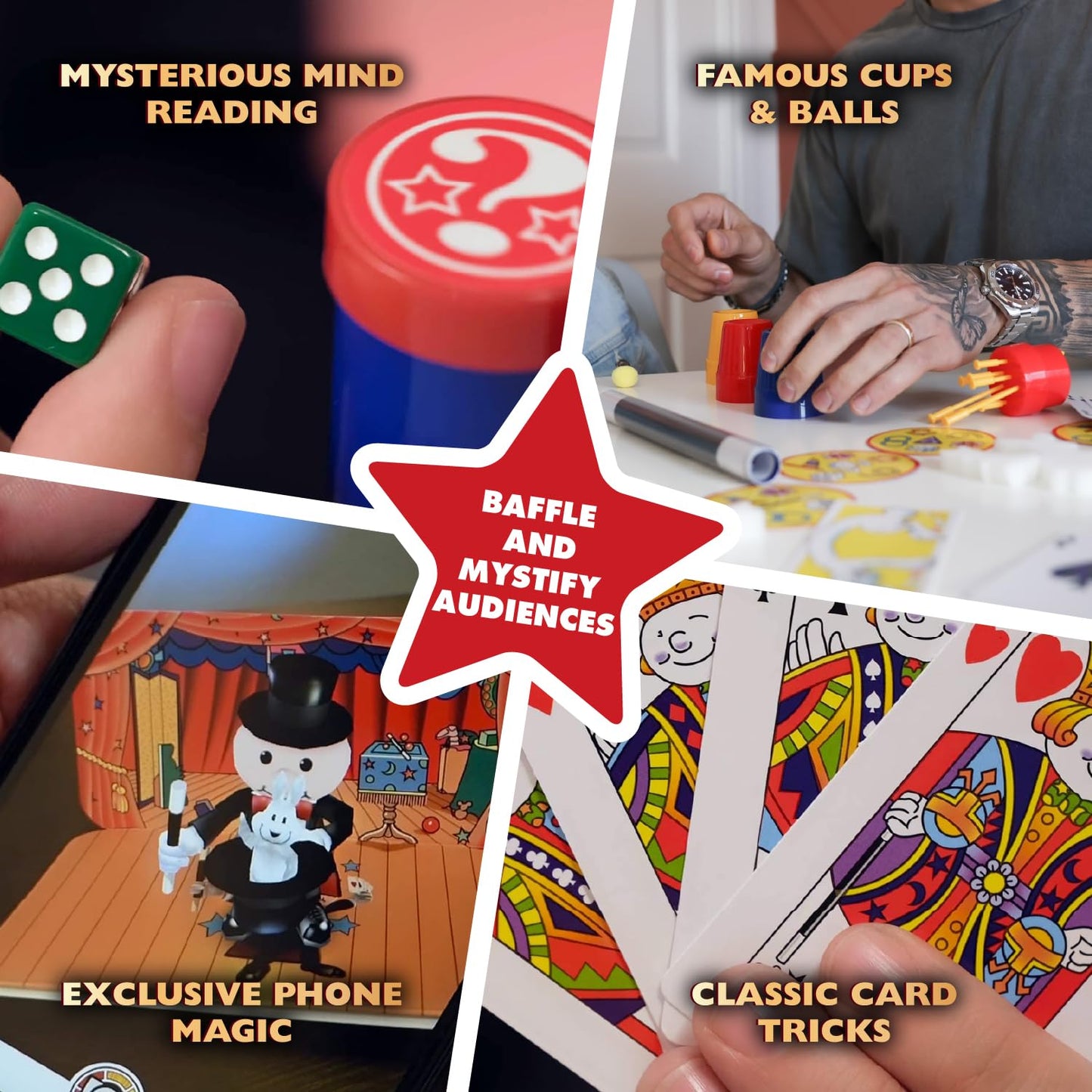 Marvin's Magic - 275 Ultimate Magic Tricks - Full Set - Kids Toys for Birthday - 275 Mind-Blowing Tricks & Illusions Included - Age 8+
