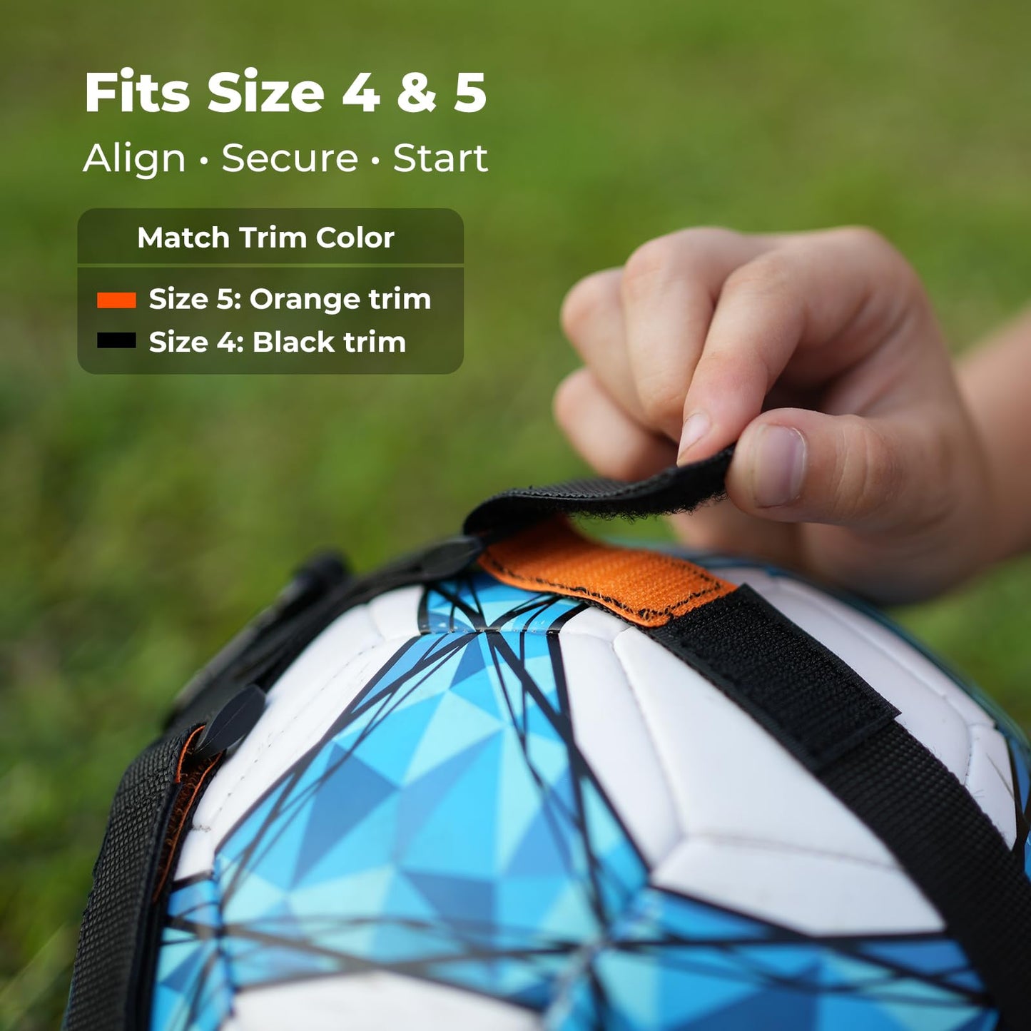 Xerceo 3 in 1 Soccer Training Aid, Inground Soccer Kick Touch Trainer, Hands Free Soccer Kick Trainer and Handle Soccer Kick Trainer for Kids(Fits Ball Size 4 and 5)