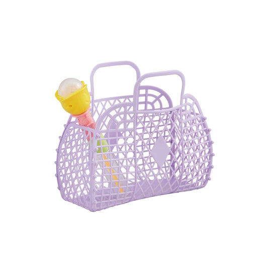 Mud Pie Purple Jelly Tote and Bubbles