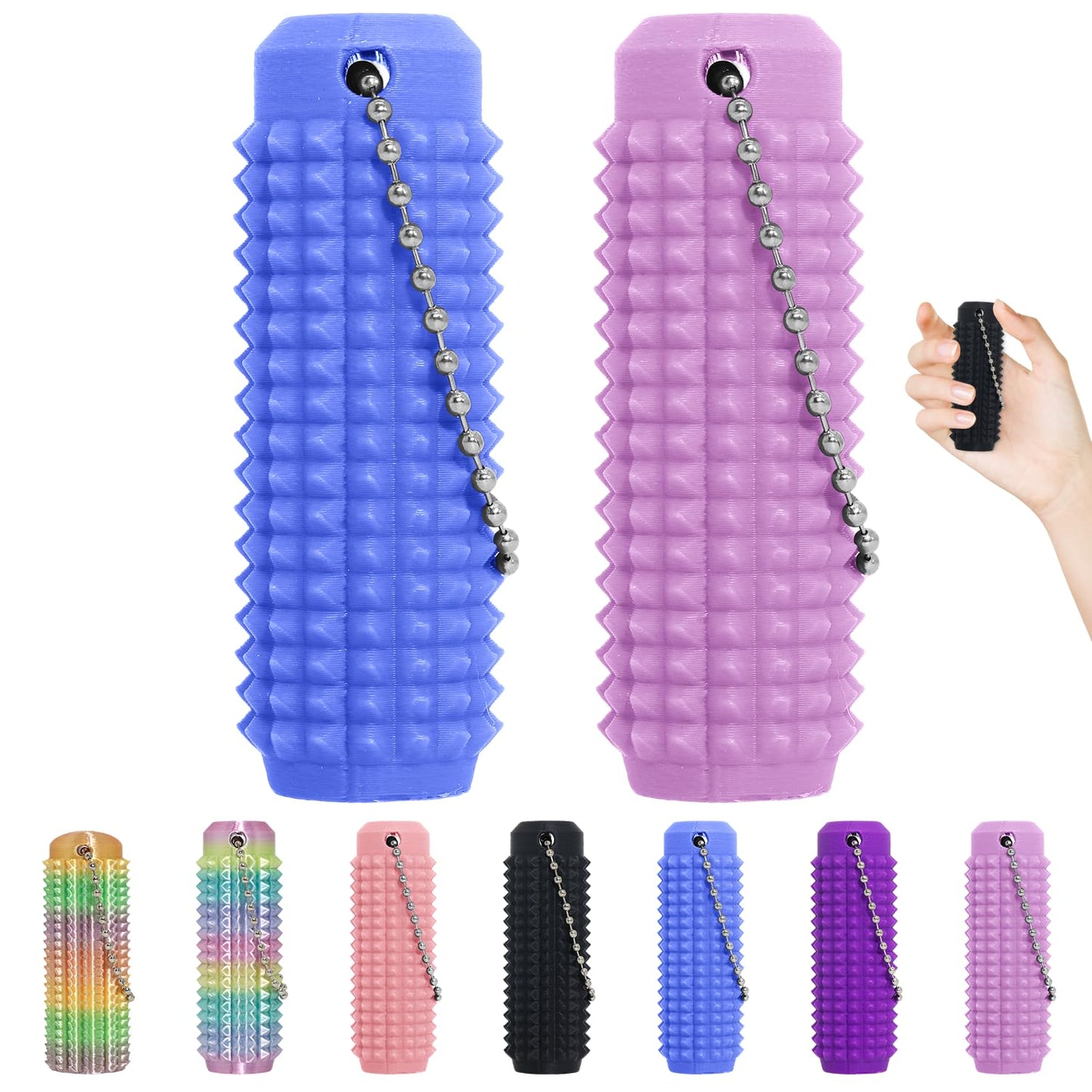Little Ouchies Fidget Toys,Pain Stim Fidget Toy Reduce Stress for Adults,Anxiety Relief Pain Stim,Spiky Fidget Keychain for Anxiety and Stress Reduction,Novelty Gifts for Friends 6PCS