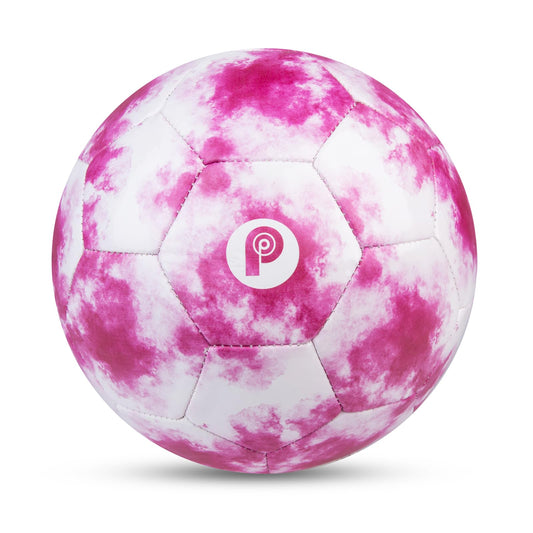 Picador Size 4 Soccer Ball, Kids Soccer Balls for Girls Boys Youth Children Training School Indoor Outdoor Gift Ball with Pump (Tie Dye Pink)