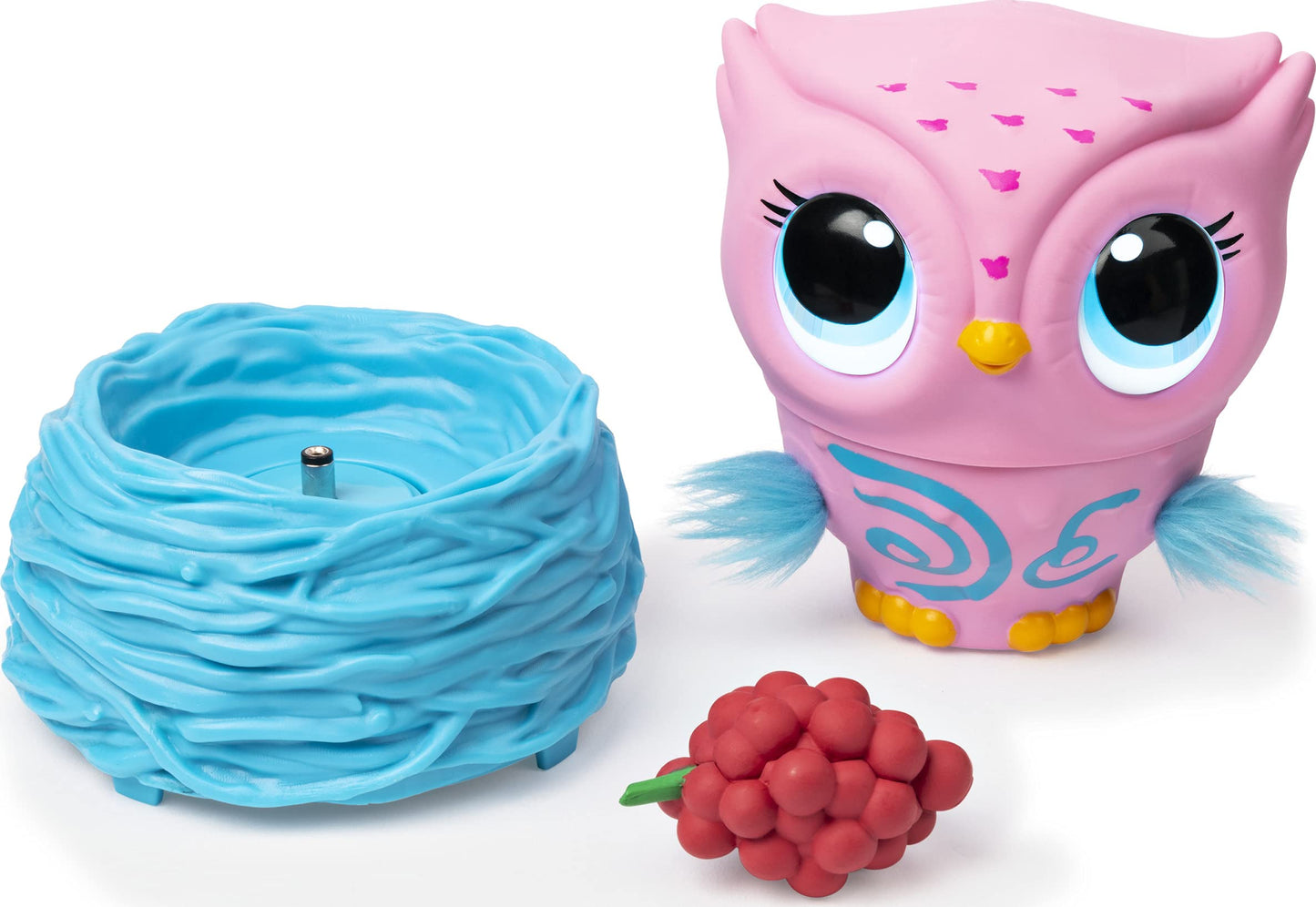 Owleez 6053359 Flying Baby Owl Interactive Toy with Lights and Sounds (Pink), for Kids Aged 6 and Up, Pink