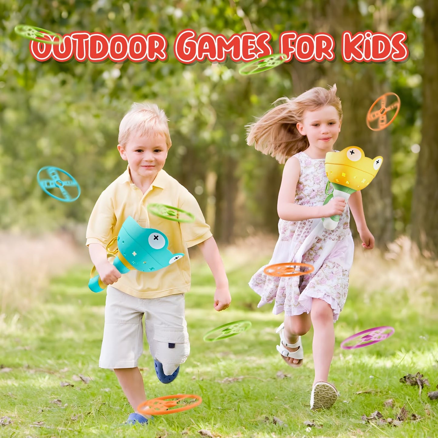 Outside Toys for Kids Ages 4-8, Manual Capture Catching Game - Toddler Chasing Toy 3 4 5 6 7 Year Old Boys Girls, Kids Outdoor Games