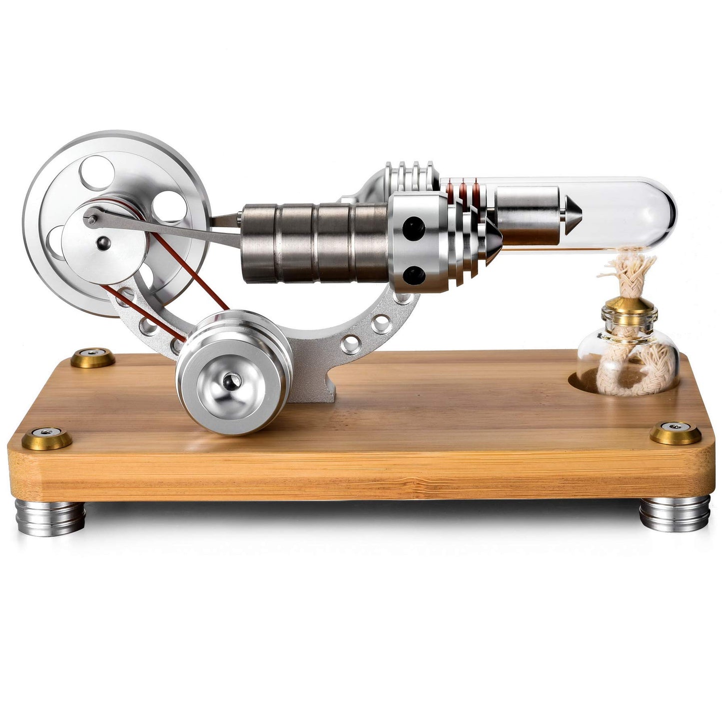 Sunnytech Mini Hot Air Stirling Engine Motor Model Educational Toy Kits HA001-M14-03-S
