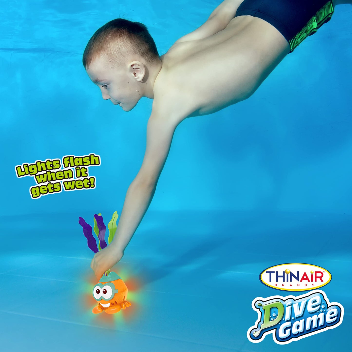 Nature Bound Light-Up Crab Pool Toy | Adorable Diving Toys for Kids Ages 3 to 10 | Colorful Swimming Pool Toys Light Up When They Hit The Water | Durable ABS Plastic | Batteries Included