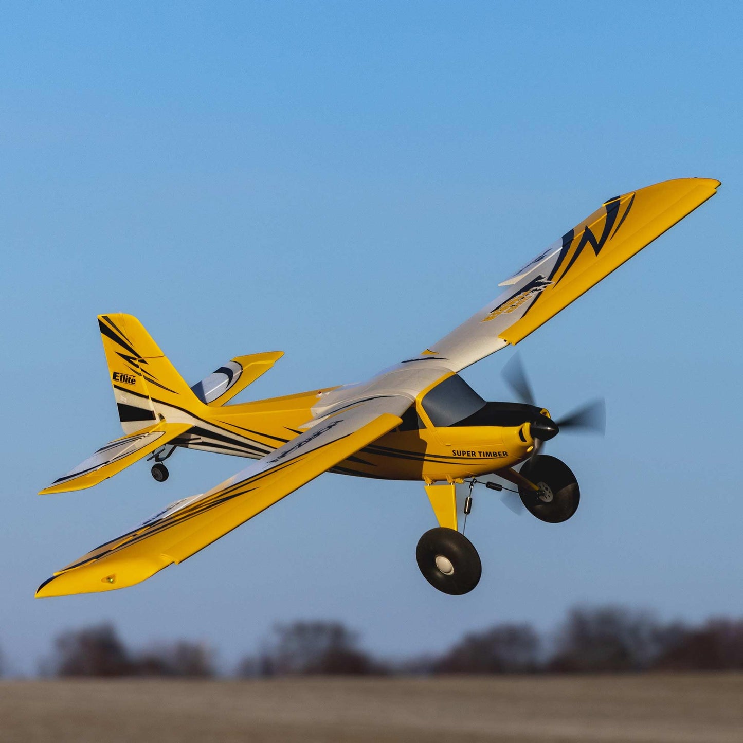 E-flite RC Airplane Super Timber 1.7m BNF Basic Transmitter Battery and Charger Not Included EFL02550