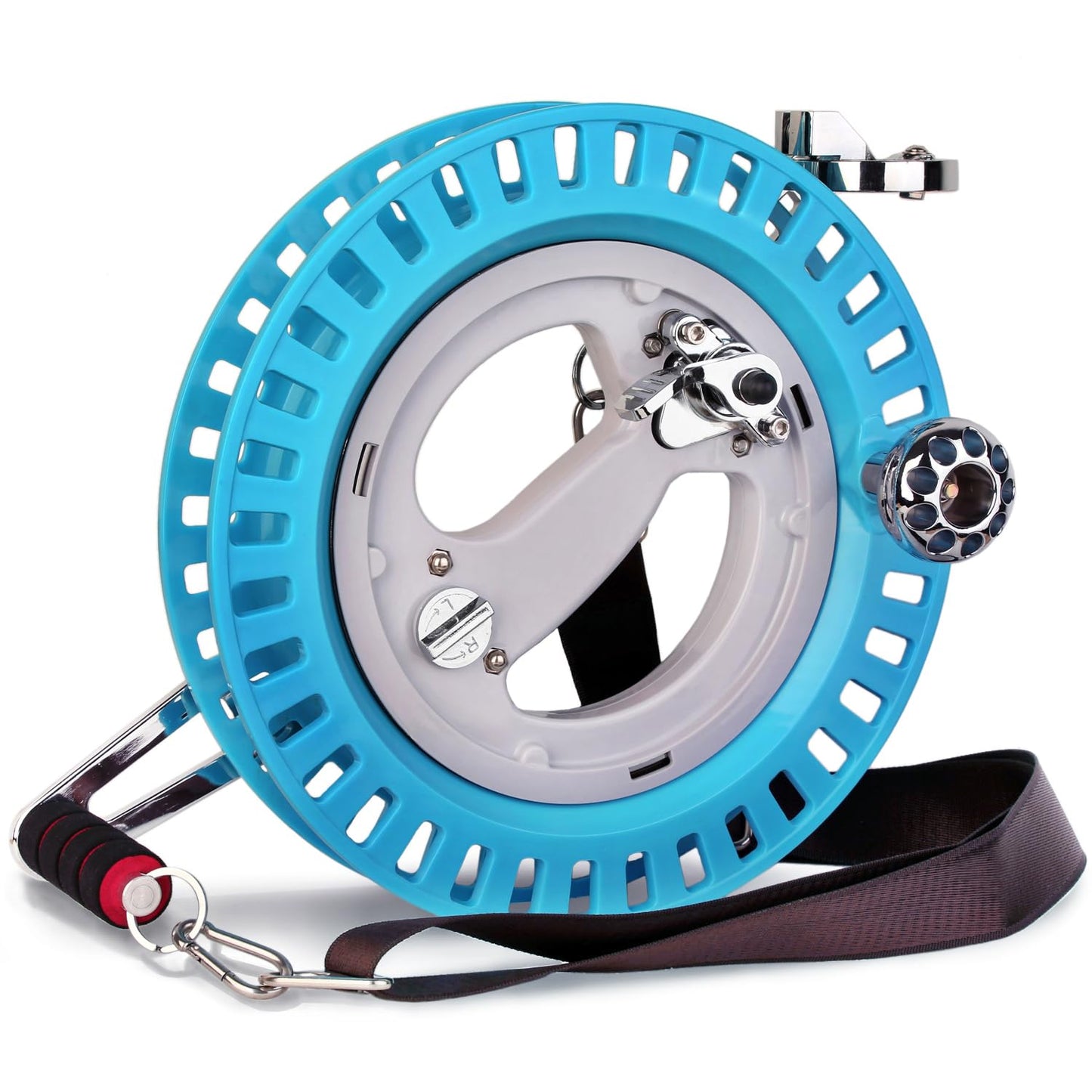 C COMCROSFLY 10.6" Kite Reel with Brake, Heavy Duty ABS Plastic & Alloy Kites String Winder for Big Kites, Professional Kite Reel with Lock, Smooth Bearing Control for Adults Outdoor Flying