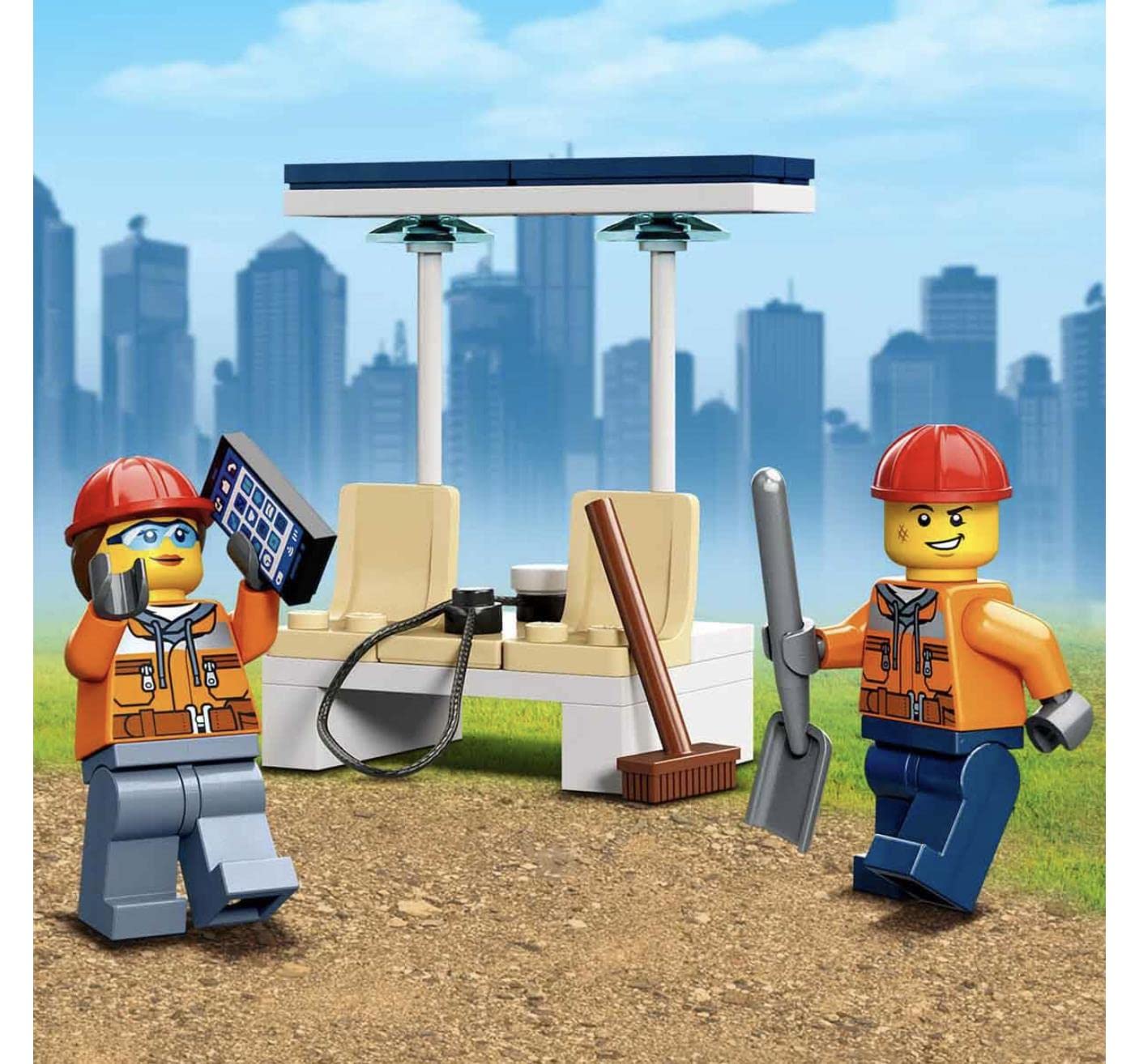 Lego 60385 City Great Vehicles Excavator Building Set with Mini Figures and Accessories, Gift Idea, Building Kit for Children Over 5 Years