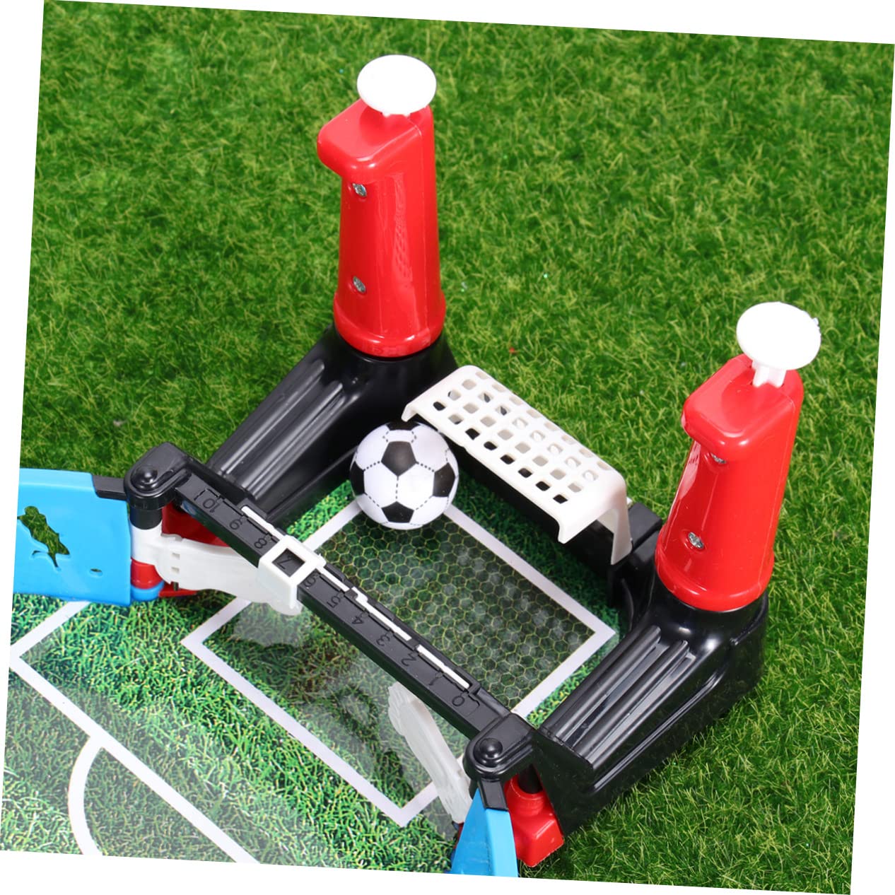BESPORTBLE Mini Tabletop Football Game Plastic Double Player Soccer for Mini Balls Compact Portable Indoor Table Soccer Gift