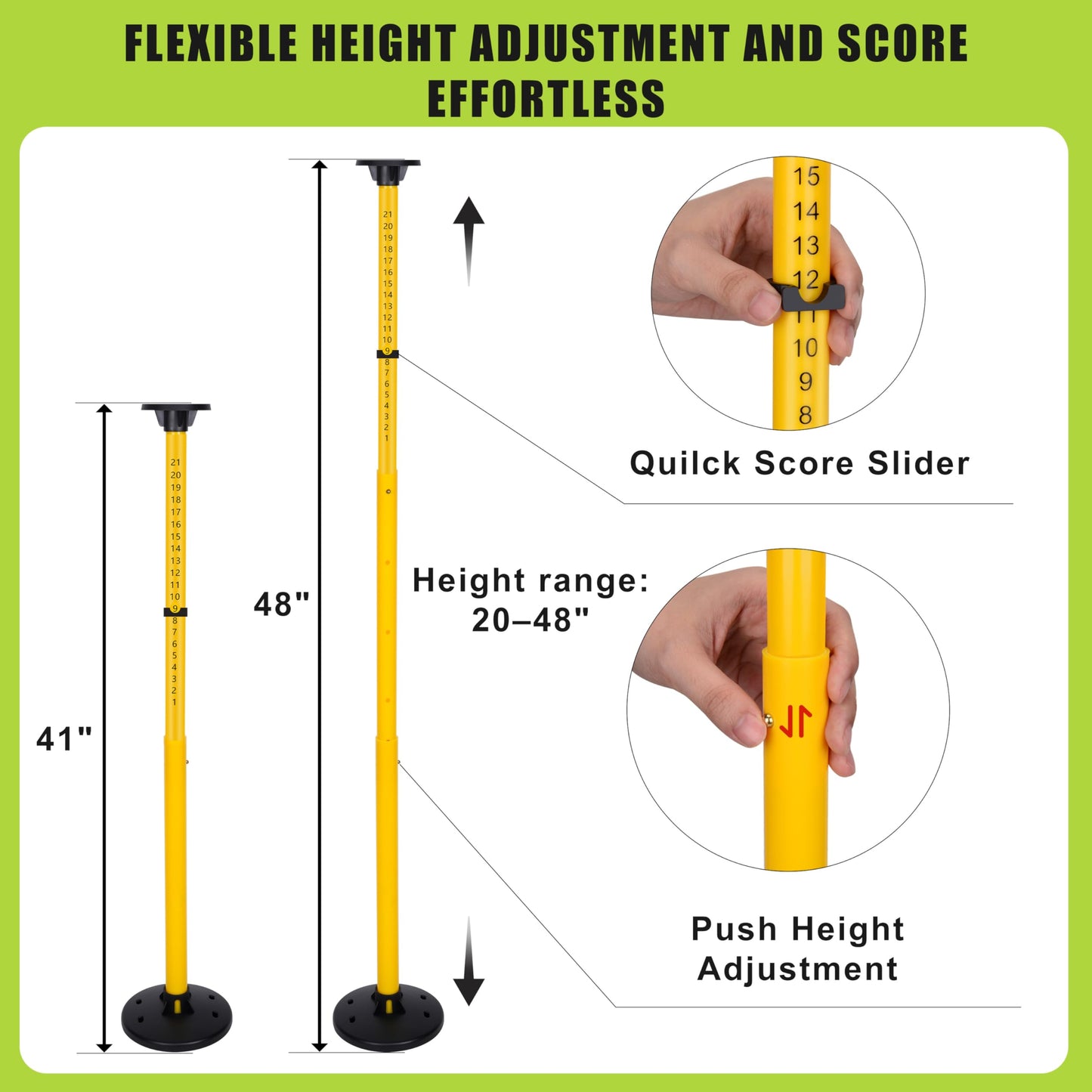 Flying Disc Game Set, Disc Toss Outdoor Games Height Adjustable Bottle Drop Set, Score Tracker, Portable Bottle Set for Family Yard Lawn Beach