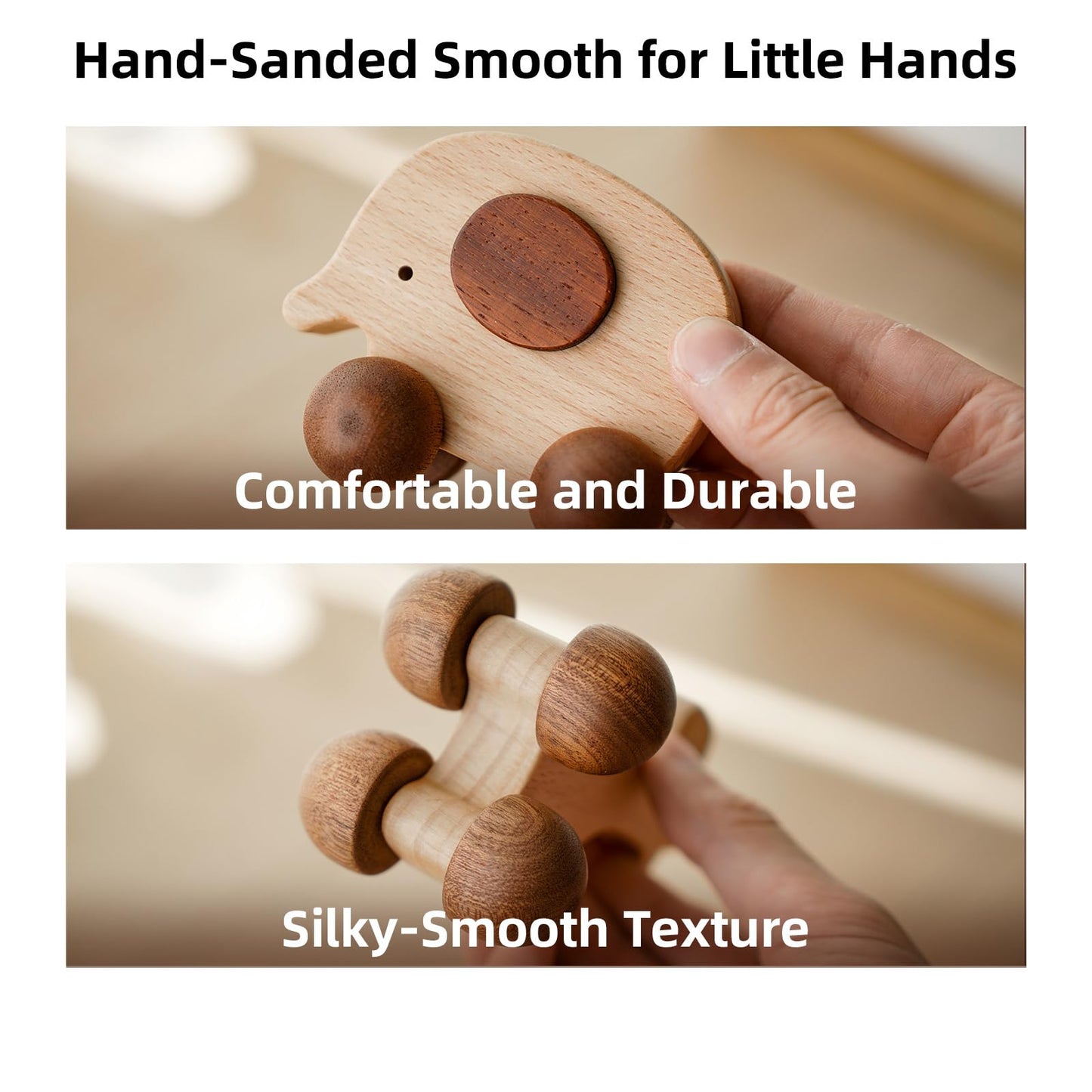DadCarved Kids Tool Set with Baby Push Car Set