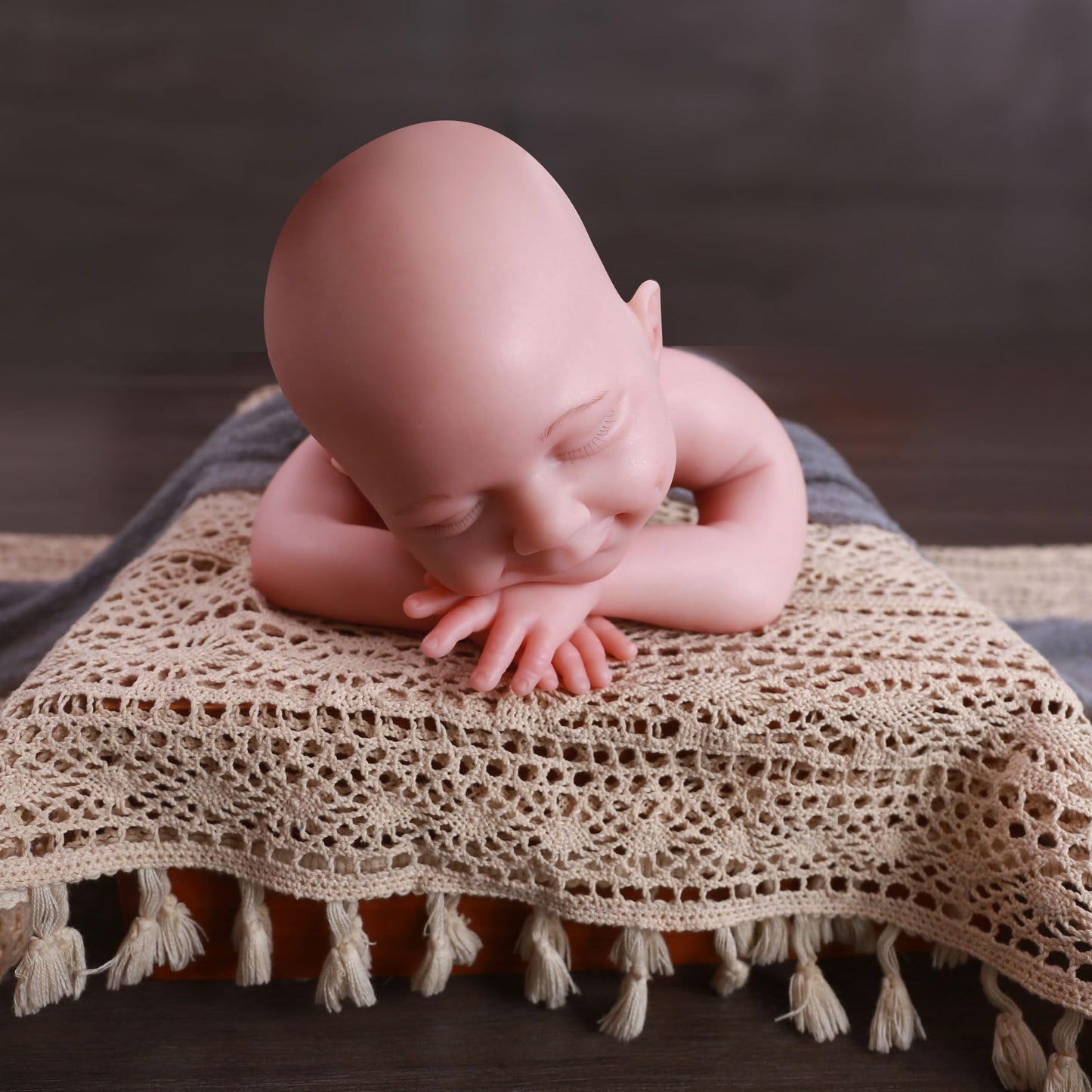 SERENDOLL 18.5 inch Realistic Full Silicone Baby Doll Can Drink Water, Lifelike Reborn Baby Dolls, Toy, and Collectible Bald Boy (Drinkable Boy)