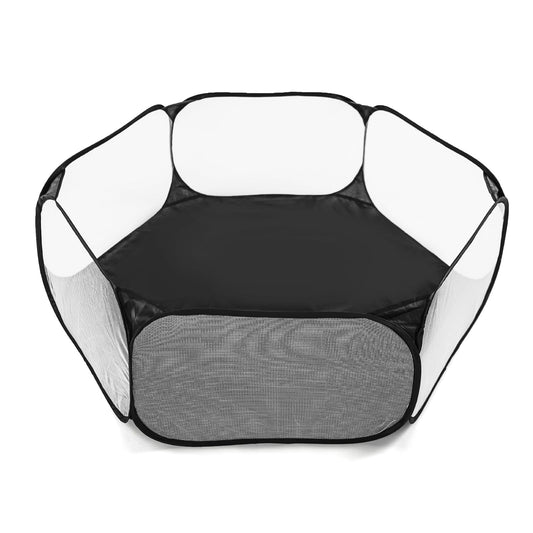 STARBOLO Kids Ball Pit Play Tent, Children Ball Pit Tent Foldable Ball Pits for Toddlers Ball Pool Crawl Fence Indoor Outdoor for Boys Girls,Balls Not Included (Black)