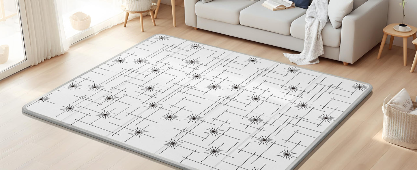 79x71 Baby Play Mat, Extra Large Baby Play Mat for Floor, Foldable Play Mats, Waterproof, Thick, Non-Toxic, Reversible Baby Floor Mat, Safe for for Babies, Infants and Toddlers, Indoor/Outdoor Use