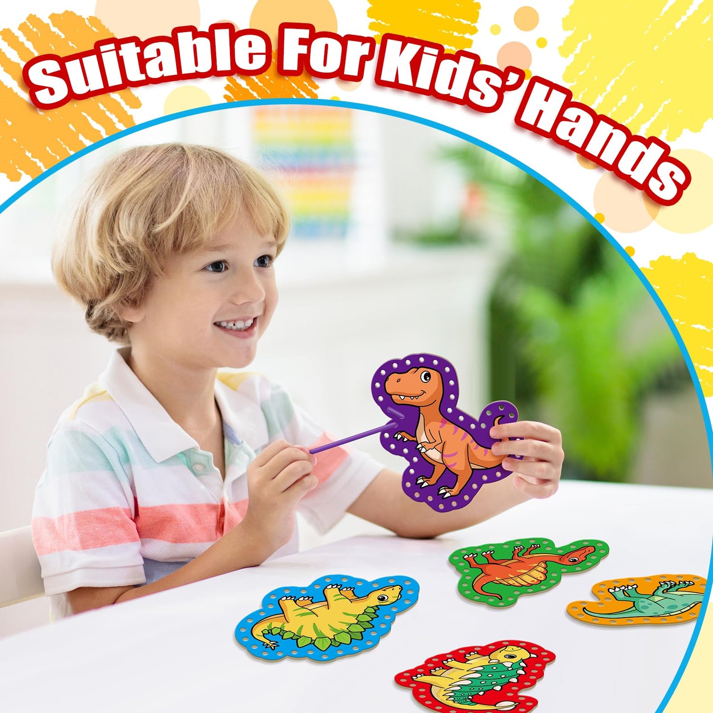 Quilinz Lacing Cards,Sewing Kit for Kids,Fine Motor Toys,Shoe Tying Practice,Classroom Must Haves,Manipulatives for Preschoolers,Homeschool Supplies,Preschool Learning Activities,Toddler Crafts