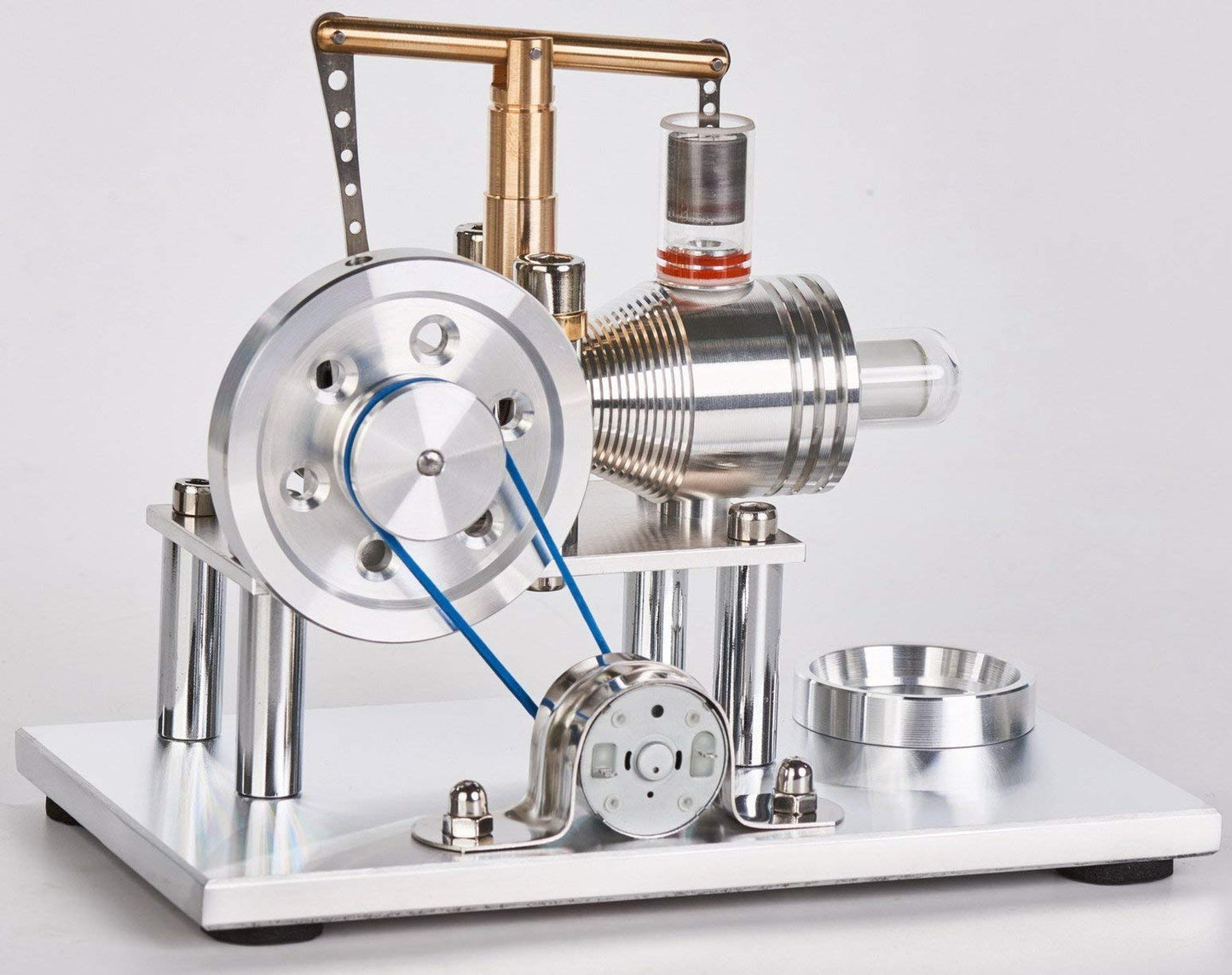 Sunnytech Mini Solar Vertical Mendocino Motor Magnetic Levitating Educational Model Hot Air Stirling Engine Motor Model Science Physics Toy QZ08A-SC02M