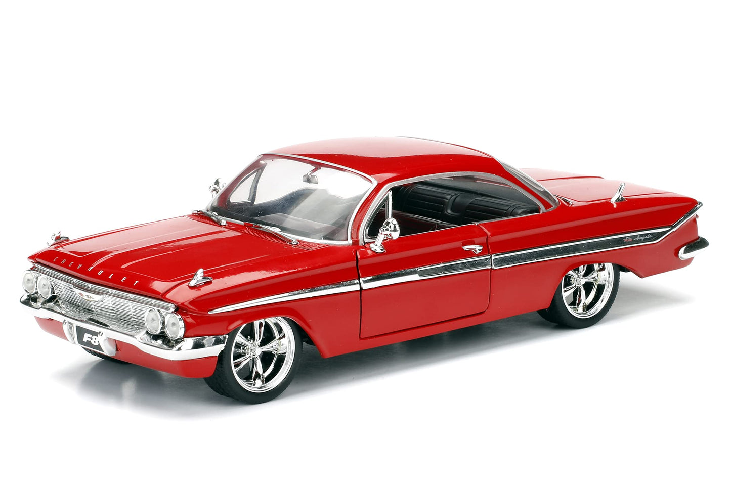 Jada Toys Fast & Furious 8 1:24 Diecast - Dom's Chevy Impala Vehicle, Red