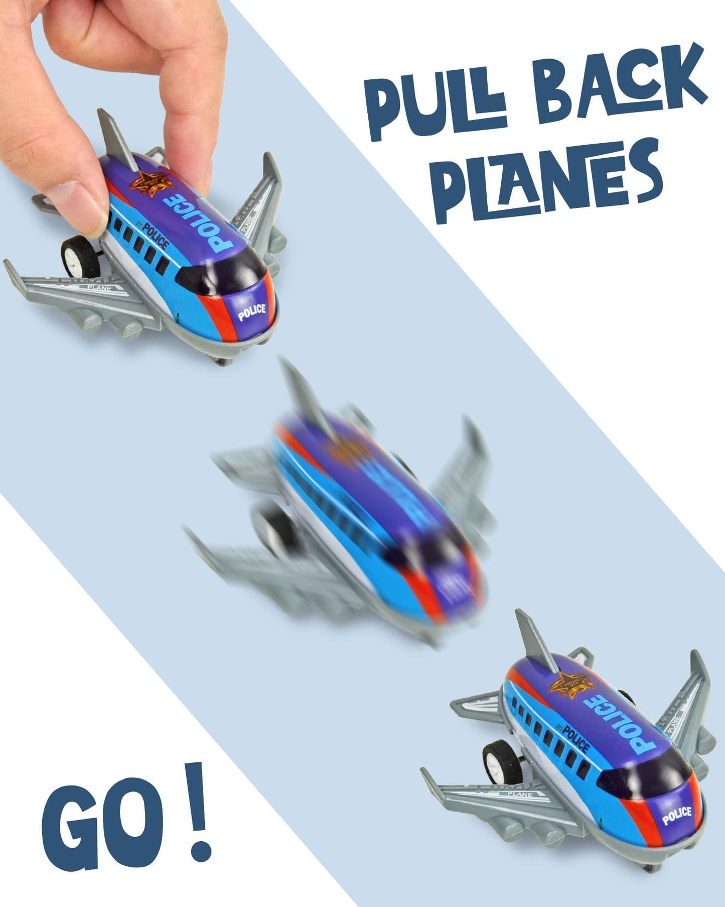 Vileafy 18 Toy Airplanes, Mini Pull Back Toys for Kids 3-5 Years Old Plane Party Favors, Treasure Box Prizes, Goodie Bag Stuffers, Small Toddler Airplane Toys for Classroom or Birthday