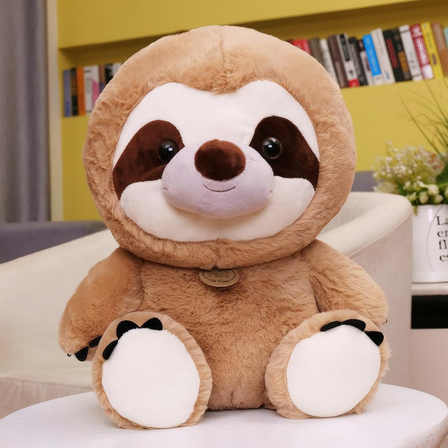 VSFNDB Sloth Stuffed Animal Sloth Plush Toy Large Cute Soft Cuddly Plushies Toys Fluffy Plushy Plushie Dolls Huggable Pillow Cushion Birthday Gifts for Girls Boys Kids Teens Adults Decors, 16.1Inches