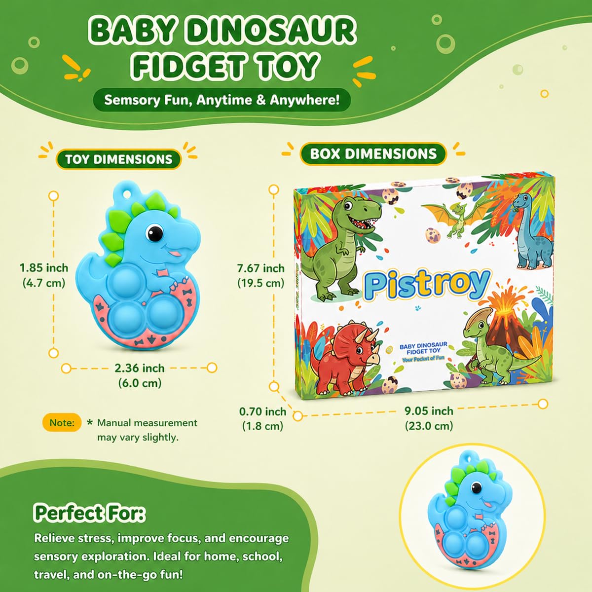 Pistroy 30PCS Mini Dinosaur Pop Keychains for Kids, Dinosaur Party Favors, Mini Pop Its Bulk, Pop It Fidget Toys, Goodie Bag Stuffers, Classroom Prizes, Treasure Box Toys, Pinata Fillers