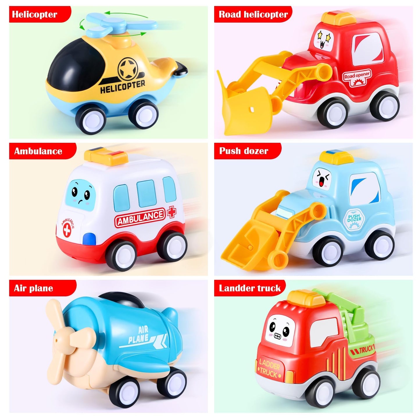 Fire Toy for Boys and Girls Aged 3 4 5 6 Years - 7-in-1 Transport Trolley for Toddlers from 1 to 3 Years, Christmas and Birthday Gifts - Age 3 to 9 Years