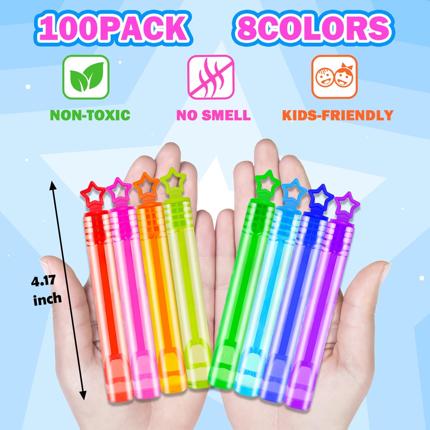 Bulk Mini Bubbles Party Favors for Kids 100-300 Pack, Small Graduation Birthday Pinata Goodie Bag Fillers Non Candy Treats for Toddlers, 4 of July Essentials Toys Prizes Rewards for Boys Girls