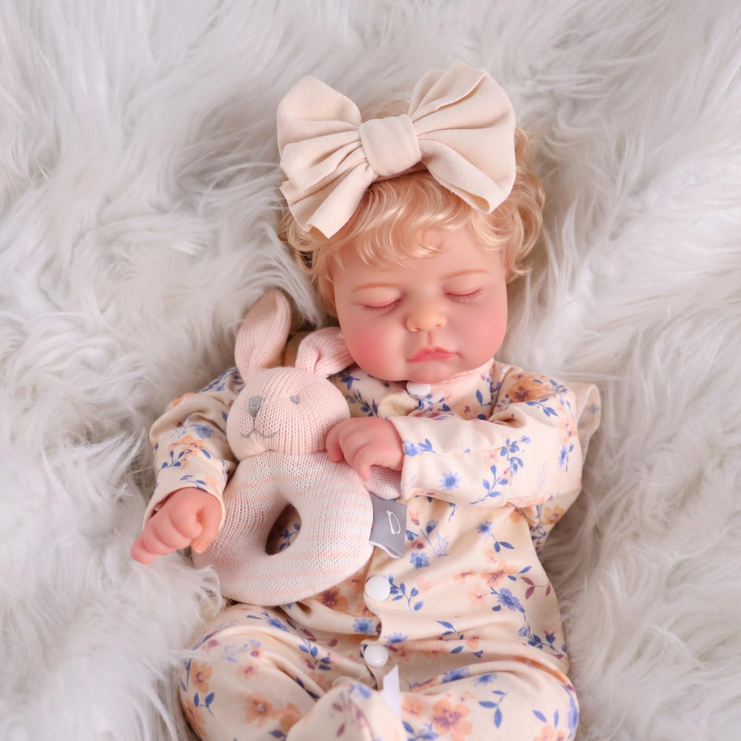 BABESIDE Lifelike Reborn Baby Dolls Girl - 20 Inch Soft Realistic Baby Doll with Poseable Body, Handmade Real Life Baby Dolls with Accessories for 3+ Year Old Girls Gifts, Pretend Play, Collection