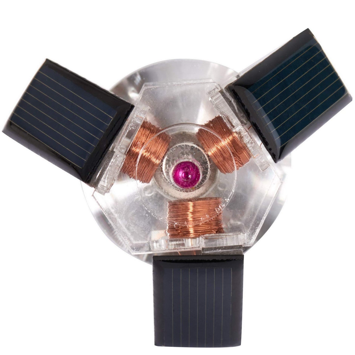 Sunnytech Mini Solar Vertical Mendocino Motor Magnetic Levitating Educational Model Hot Air Stirling Engine Motor Model Science Physics Toy QZ08A-SC02M