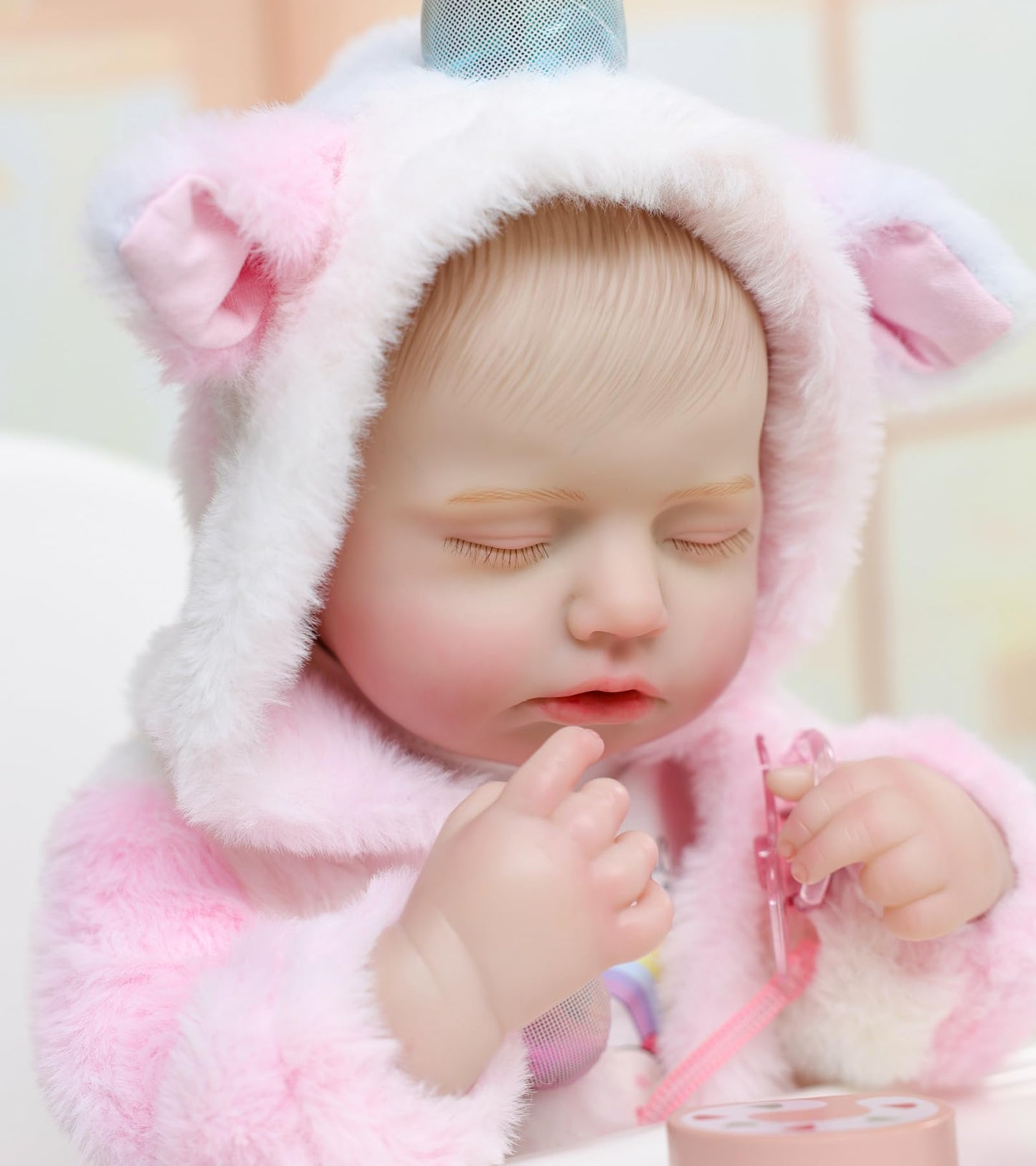 Cloveray Reborn Baby Dolls – 20 Inch Real Baby Dolls That Look Real, Full Body Vinyl Girl Doll in Fantasy Horn Outfit with Accessories, Gift for Girls Ages 3+, Pretend Play & Collectors