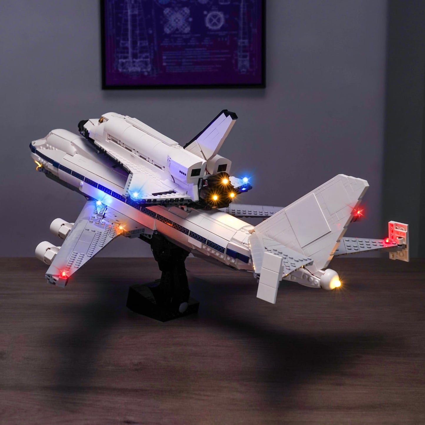 Brickshining LED Lighting Compatible with Lego Shuttle Carrier Aircraft 10360，Light Kit Compatible with Lego 10360, NOT Included The Model Set - JUST Lights