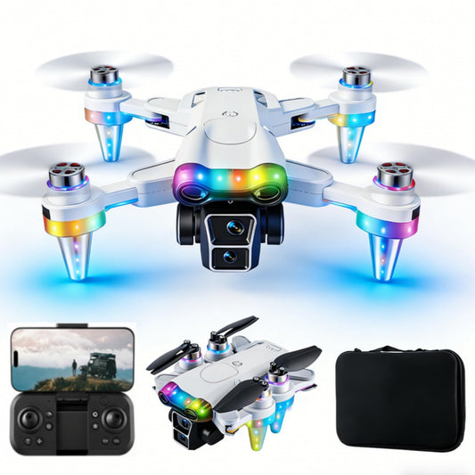 Toys for Ages 8–13, Drone with Camera for Kids with Fancy LED Lights, 2.4GHz Remote Control, One Battery, Indoor & Outdoor Toy Gift