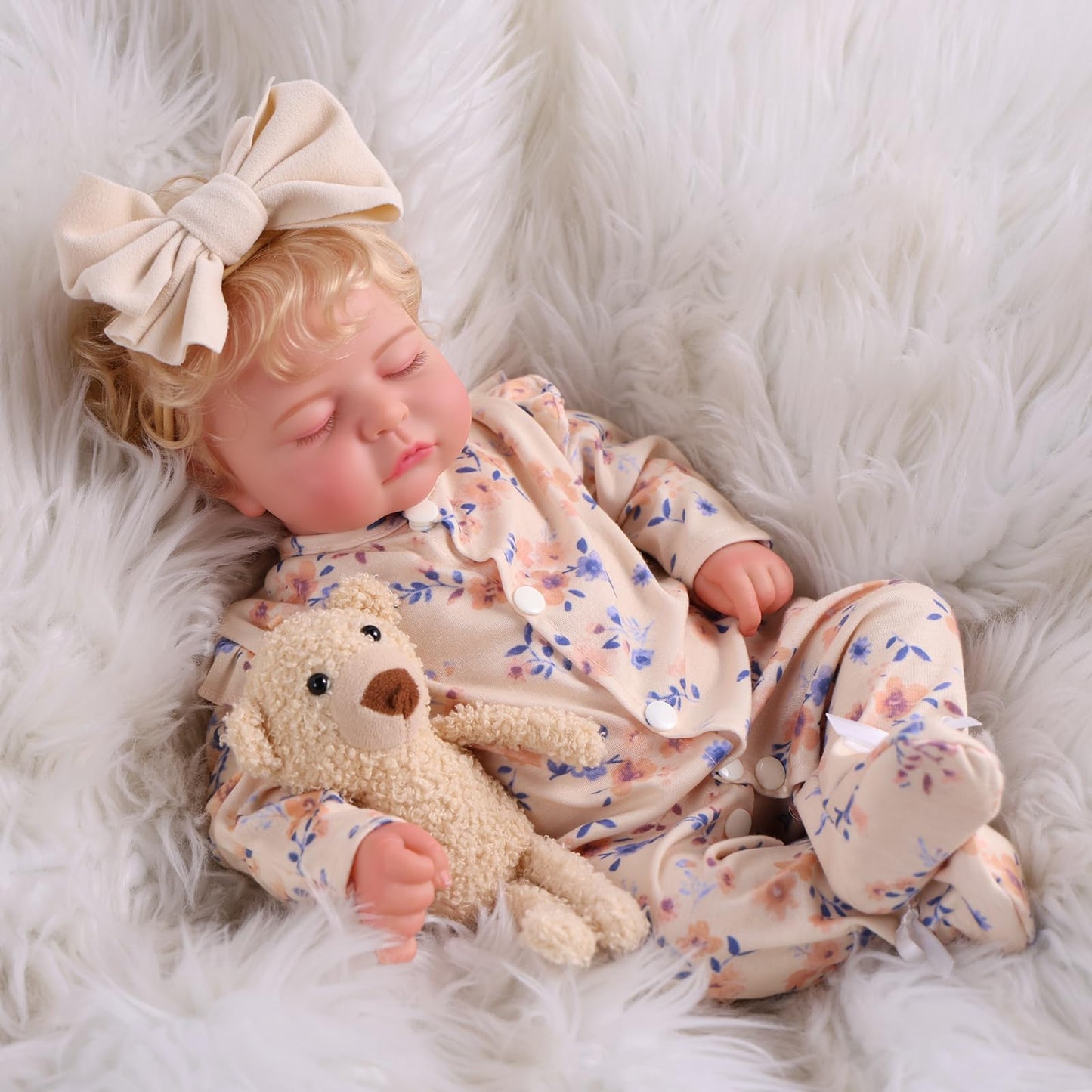 BABESIDE Lifelike Reborn Baby Dolls Girl - 20 Inch Soft Realistic Baby Doll with Poseable Body, Handmade Real Life Baby Dolls with Accessories for 3+ Year Old Girls Gifts, Pretend Play, Collection