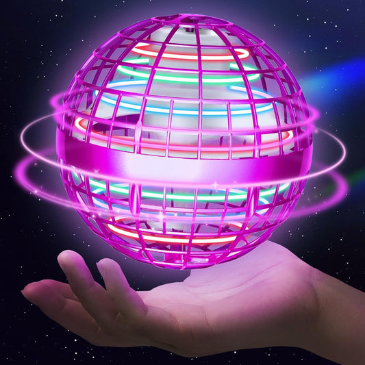 Sosuy 2026 Flying Orb Ball for Kids, Magical Hover Cosmic Boomerang Space Floating Mini Hand Rotating Drone Stocking Stuffer Xmas Toys for Boys Girls Teen Age 6 7 8 9 10+ Pink