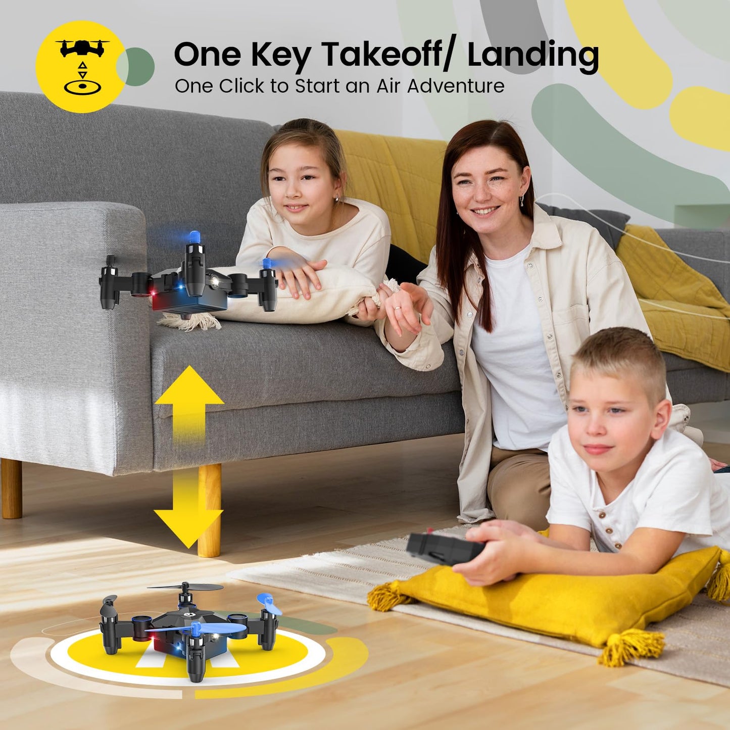 Holy Stone HS190 Foldable Mini Drone for Kids Beginners, Blue