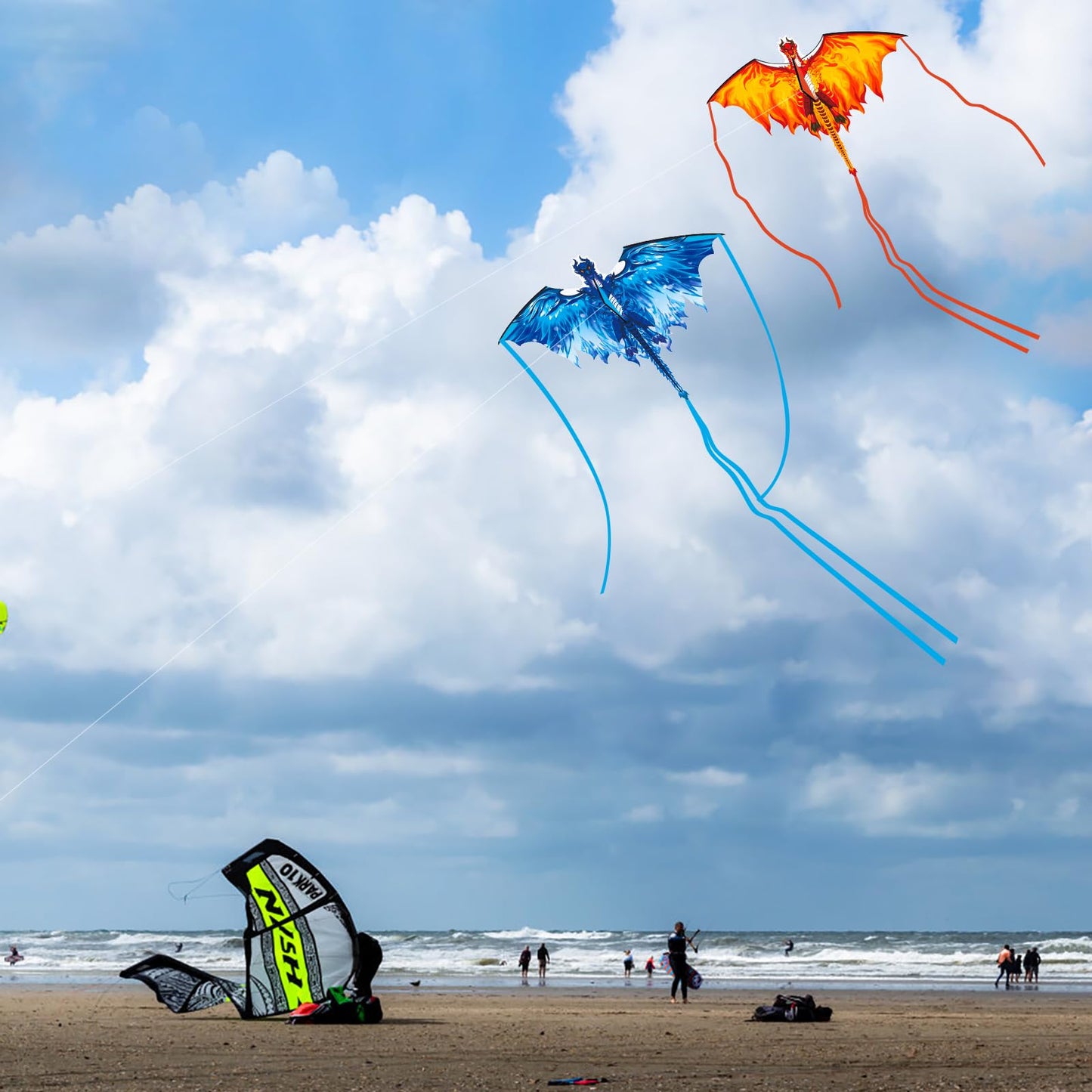 Dragon Kite for Adults, Gifts for Easter, Kites for Kids Ages 4-8 8-12 Easy to Fly, Kite for Beginners Beach Trip Park Family Outdoor Games and Activities