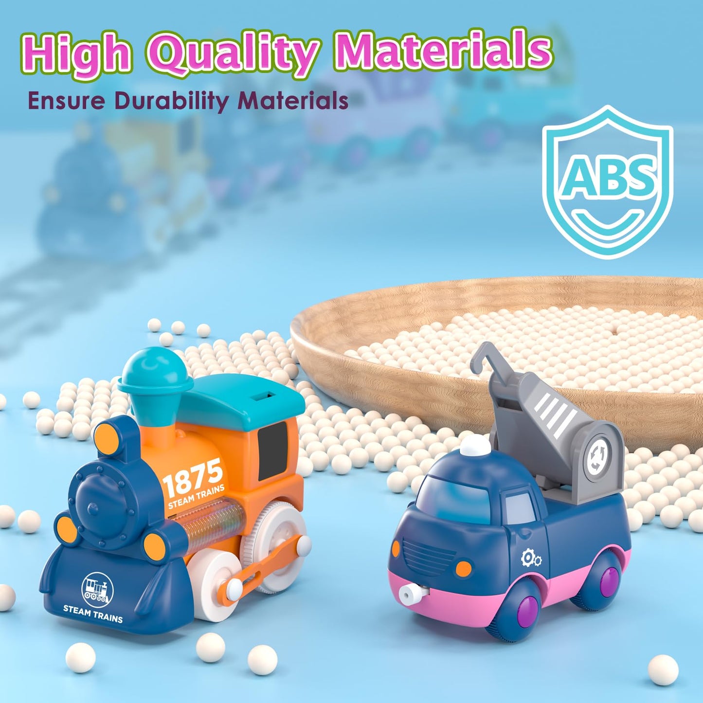 Dynffur Electric Train Set for Toddler 2-4, Control Music Train Toy with Light, Tracks, Toddler Toys for 2 3 4 5 Year Old Boy, Baby Toys for 2-5 Year Old Boy Birthday Gifts