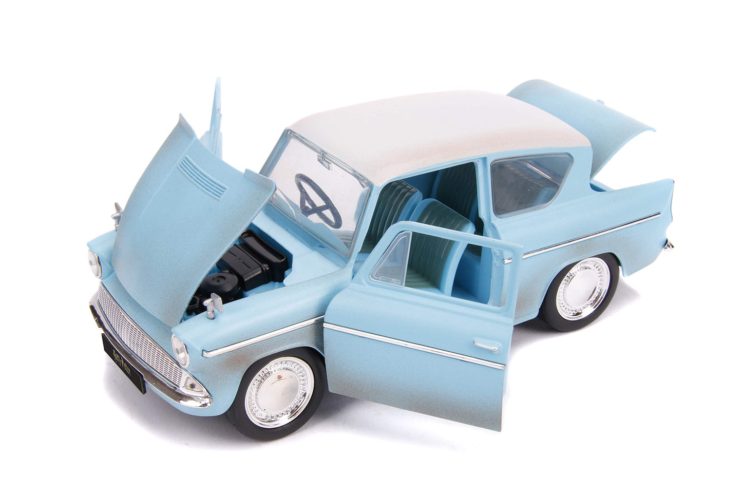 Jada Harry Potter 1:24 1959 Ford Anglia Die-cast Car and 2.75" Harry Potter Figure, Toys for Kids and Adults