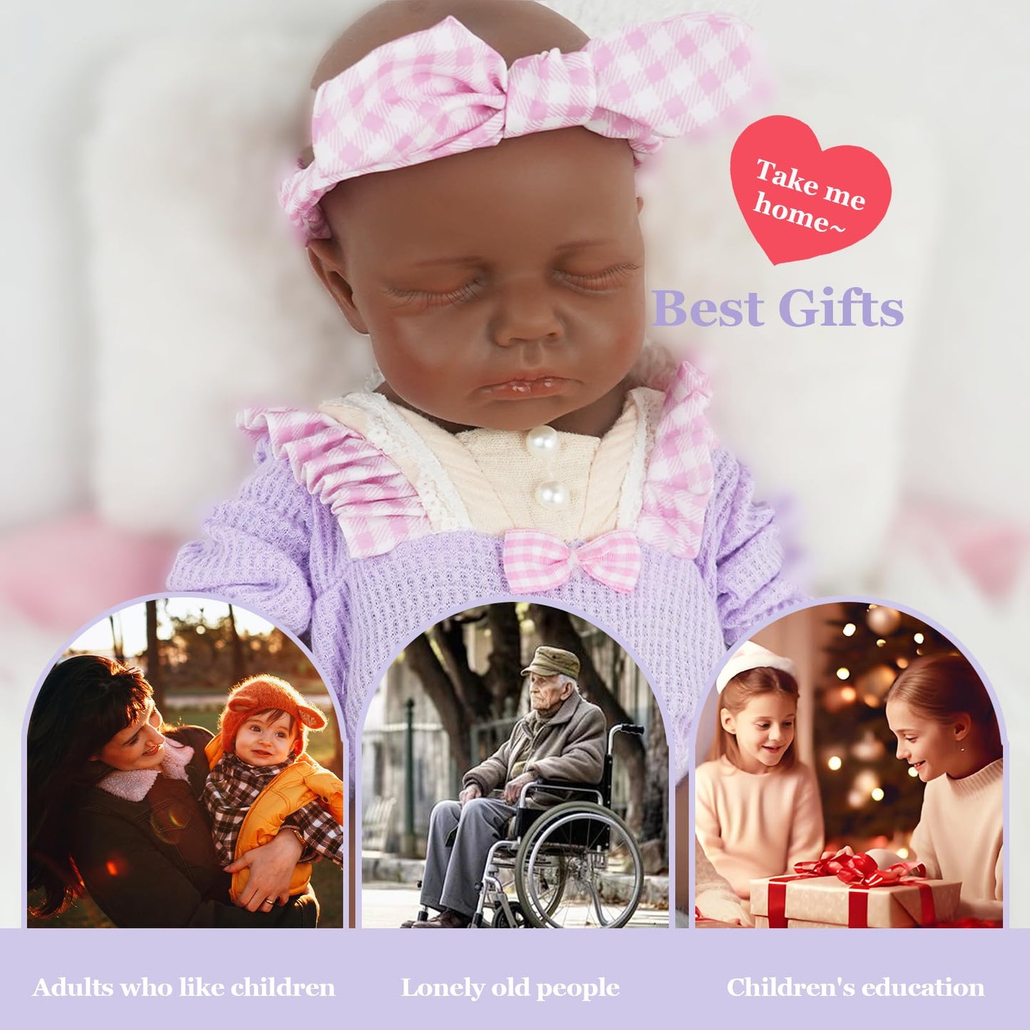 MEIVCOS 12 in Full Silicone Reborn Baby Dolls, 1:1 Lifelike Newborn Dolls Non Vinyl Realistic Reborn Toddler Dolls Boy Washable Sleeping Doll