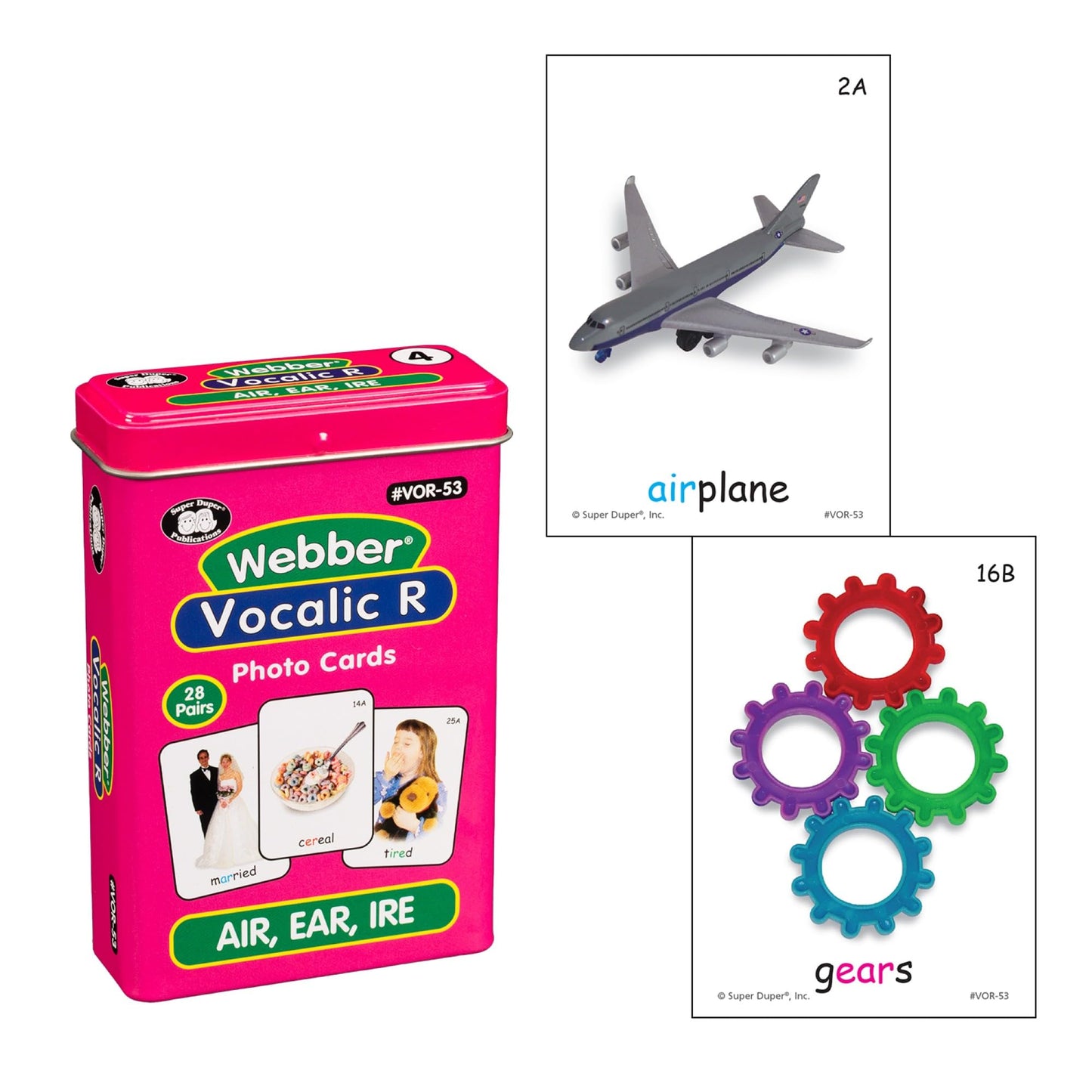 Super Duper Publications | Webber® Vocalic R Photo Card Decks | Educational Learning Resource for Children | Speech Therapy